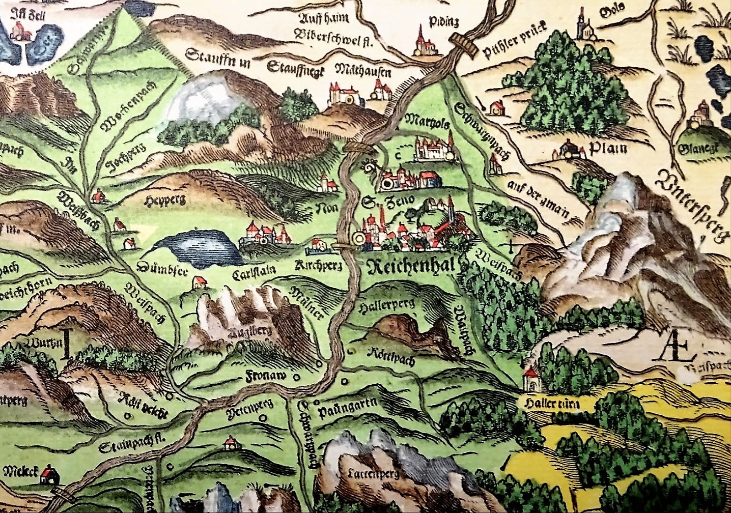 Philipp Apian, Bayerische Landtafel Nr. 23, Ausschnitt