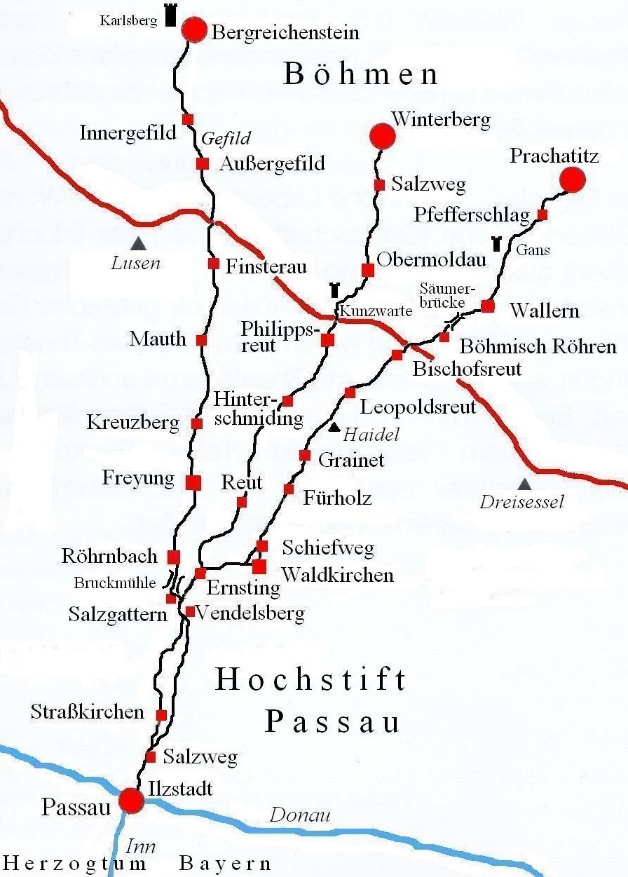 Die drei Stränge des Goldenen Steigs