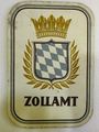 Amtstafel Bayerischer Zoll, ca. 1946-1949