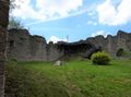 Plainburg, innerer Hof mit Aussichtsplattform