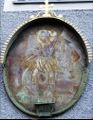 Blechtafel mit Bild des heiligen Florian