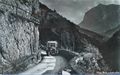 Straße über der Weißbachschlucht vor 1920