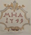 Monogramm u. Datierung