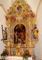 Hochaltar: Enthauptung Johannes`, Petrus u. Paulus
